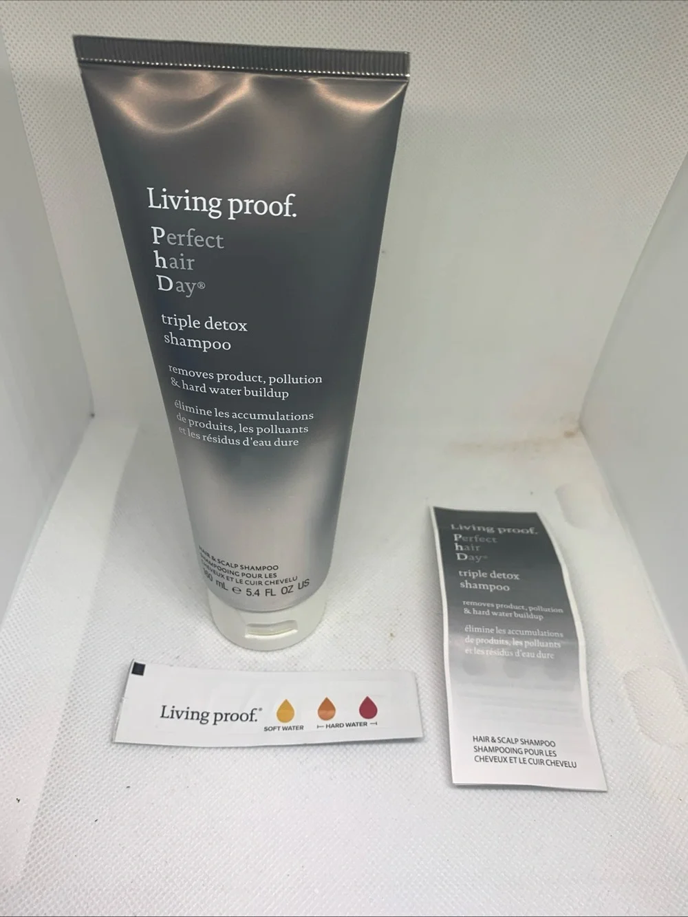 Living Proof Triple Detox Shampoo with Water Tester- 5.4 Fl Oz New and Sealed